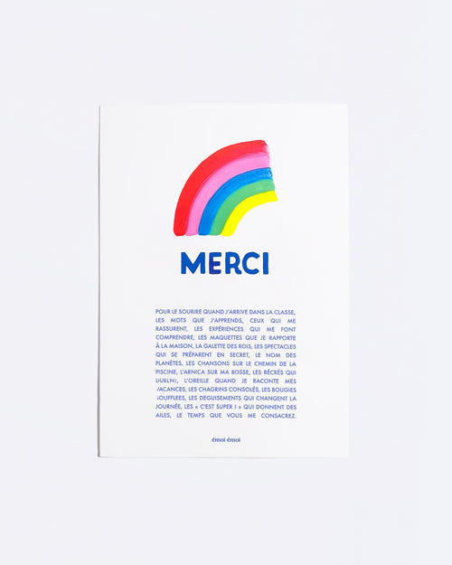 L'affiche Merci - Arc-en-ciel - émoi émoi   - 2 