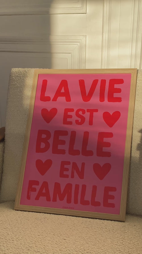 L'affiche collage L'amour est déclaré - A3 - émoi émoi   - 3 