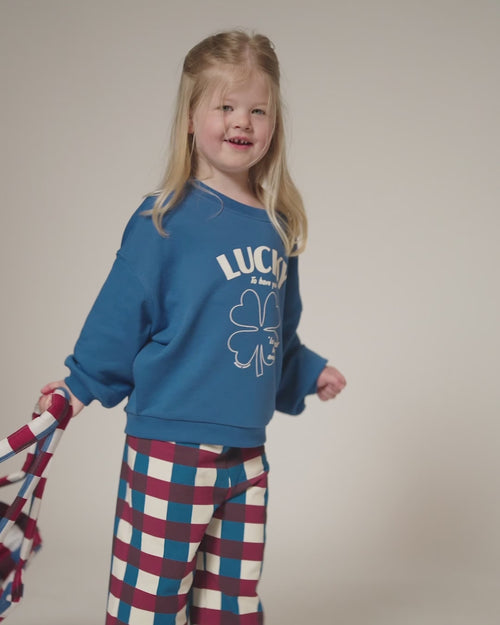 Le sweat Lucky enfant - bleu - émoi émoi   - 4 