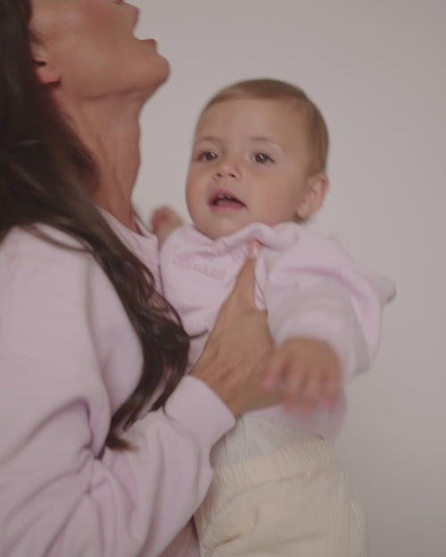 Le duo de sweats L'amour est déclaré - garment dye rose - émoi émoi   - 5 