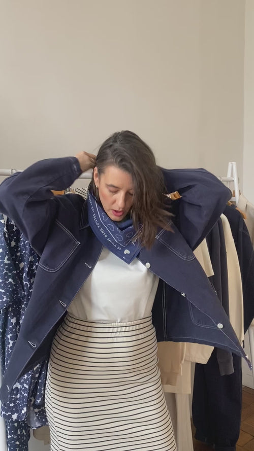 Le bandana je t'aime Papa - charbon - émoi émoi   - 5 