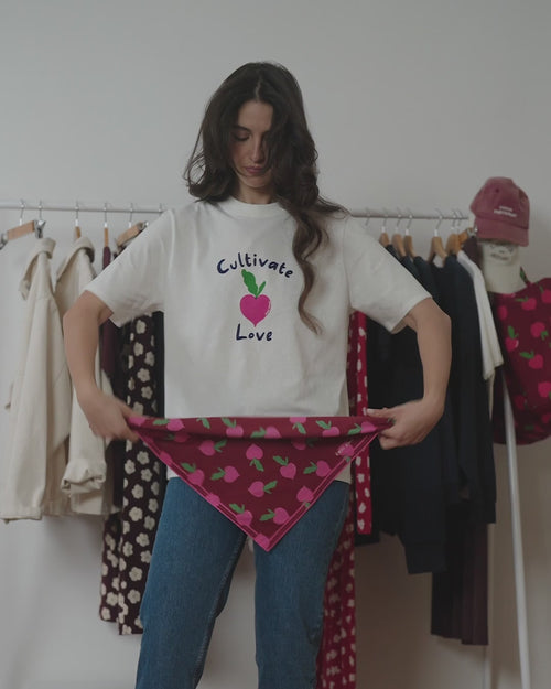 Le foulard Radis love - multicolore - émoi émoi   - 4 