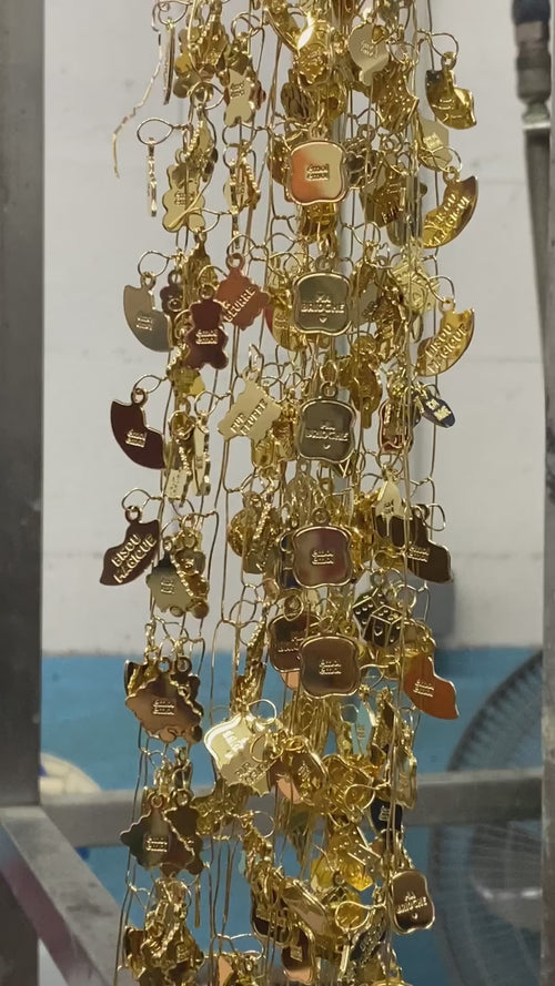 La médaille Etoile - dorée à l'or fin 24 carats - émoi émoi   - 11 