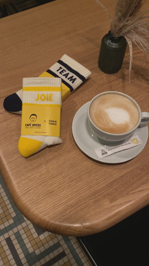 Les chaussettes Team Coffee x Collab Café Joyeux - émoi émoi   - 5 