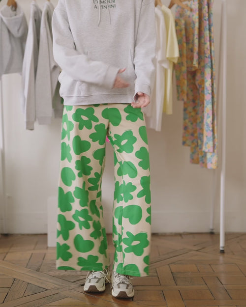 Le duo de pantalons en coton bio - Lucky heart - émoi émoi   - 4 