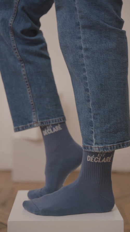 Les chaussettes L'amour est déclaré - crème - émoi émoi   - 4 