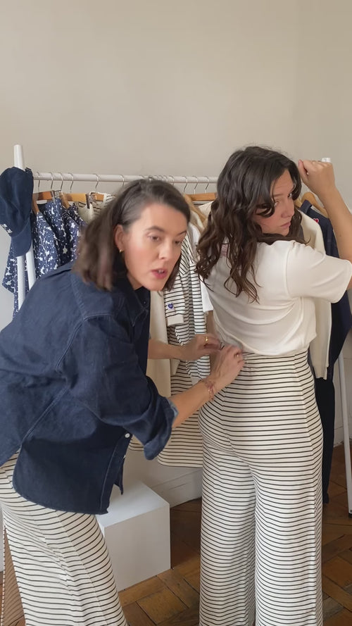 Le t-shirt Jimmy en coton bio - ivoire - émoi émoi   - 5 