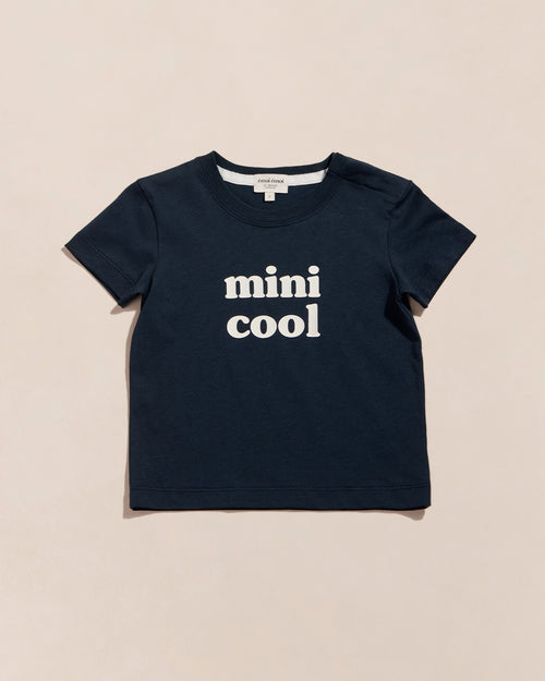 Le t-shirt Mini cool en coton bio - charbon - émoi émoi   - 1 