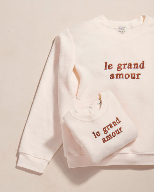 Le duo de sweats Le grand amour - allaitement x mini - émoi émoi   - 1 