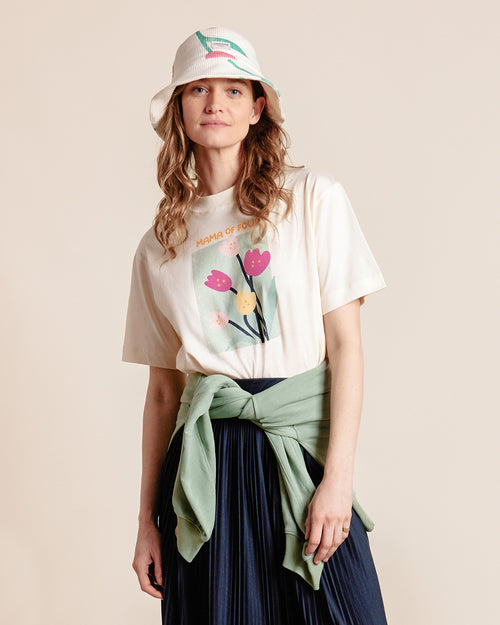 Le t-shirt Mama of four en coton - Tulipes - émoi émoi   - 4 