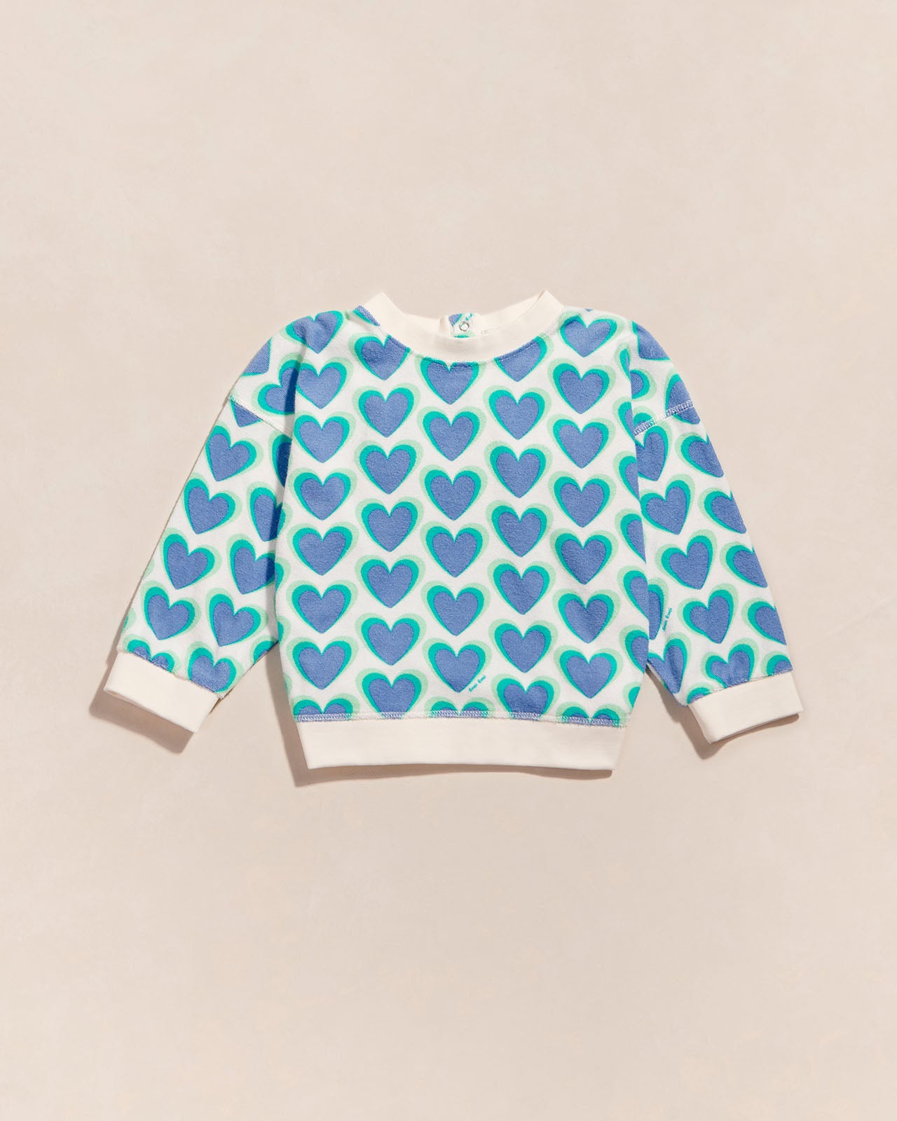 Le sweat Sammy en éponge - Coeurs à l