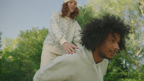 Le sweat Simone en polaire recyclée - damier bleu et crème - émoi émoi   - 5 