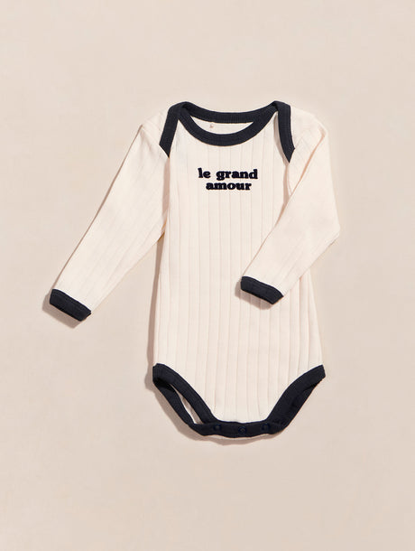 Body bébé mixte unisexe en jersey coton blanc brodé Ourson gris fabriqué au  Portugal