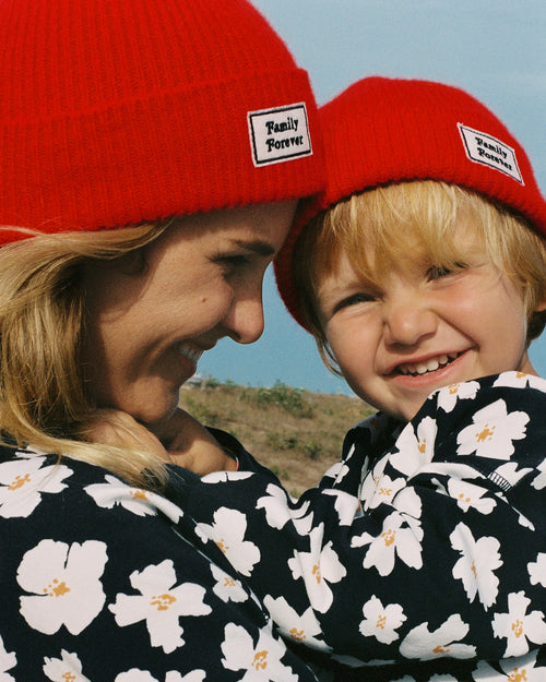 Le bonnet Family forever enfant - Mackie of Scotland x émoi émoi - rouge - émoi émoi   - 2 