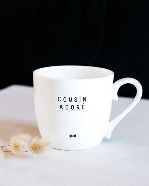 Le mug Cousin.e.s - message au choix - émoi émoi   - 2 