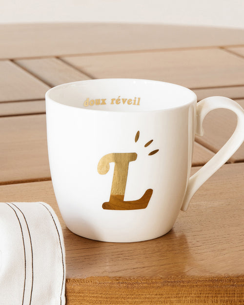 Le mug Initiale dorée - émoi émoi   - 1 