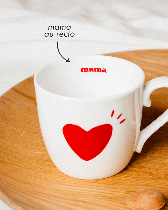 Le mug coeur Mama love - vert sapin – émoi émoi