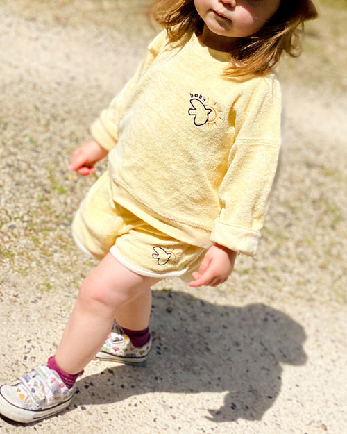 Le short Sunny en éponge - vanille - émoi émoi   - 4 