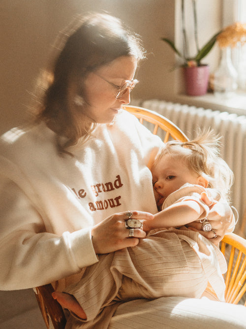 Le duo de sweats Le grand amour - allaitement x mini - émoi émoi   - 2 