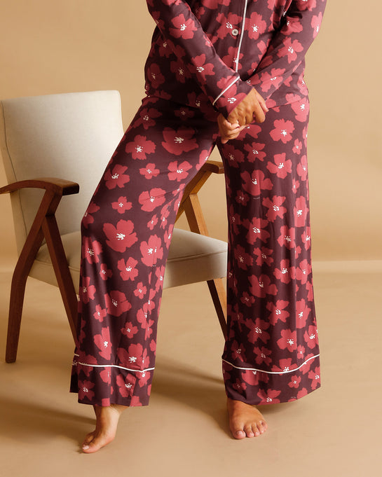 Le pyjama Birds femme en tencel - latte – émoi émoi