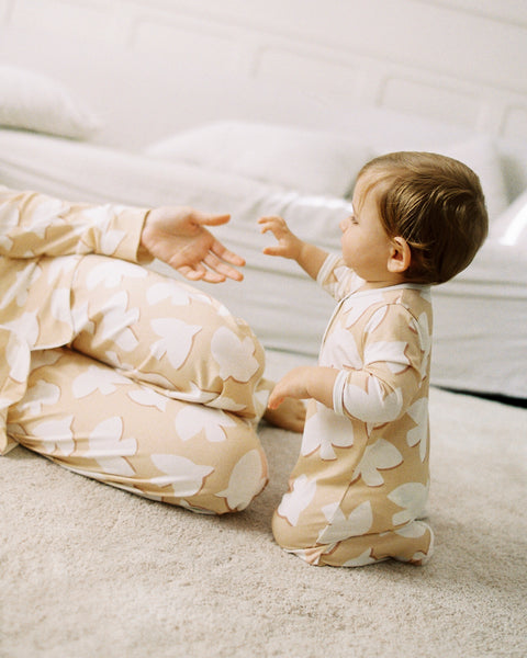 Le pyjama Birds femme en tencel - latte – émoi émoi