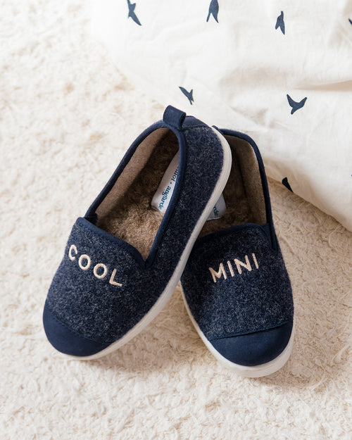 Les chaussons Mini cool navy - Angarde x émoi émoi - émoi émoi   - 2 