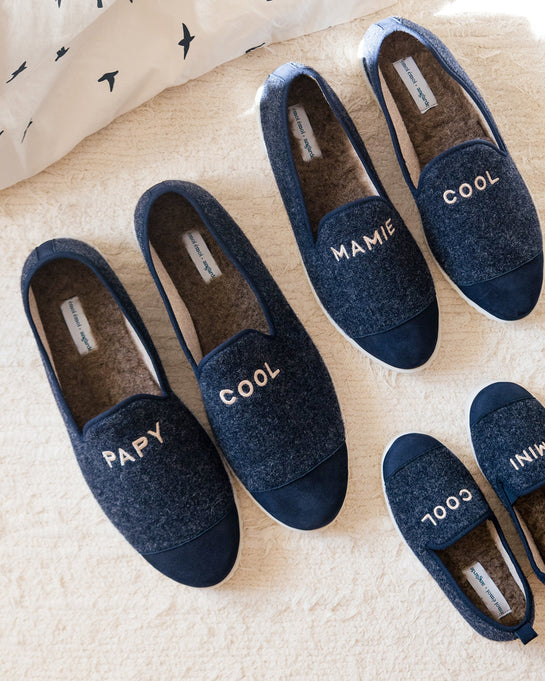 Chaussons Angarde x GILI'S - Navy Azulejos pour Homme